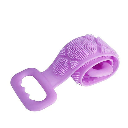 Silicone Body Scrubber Back Massage Exfoliating Sponge Bathroom Bath Brush Scrub Shower Brush Body Wash Scrub Removal Bath Spong