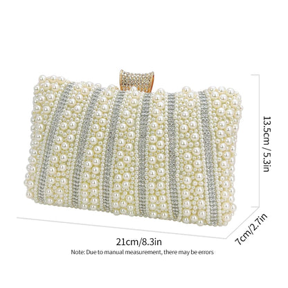 Diamonds Small Bags Pearl Handbags Women's Banquet Celebrities Handbags With Evening Dresses Cheongsam Clutch Purse