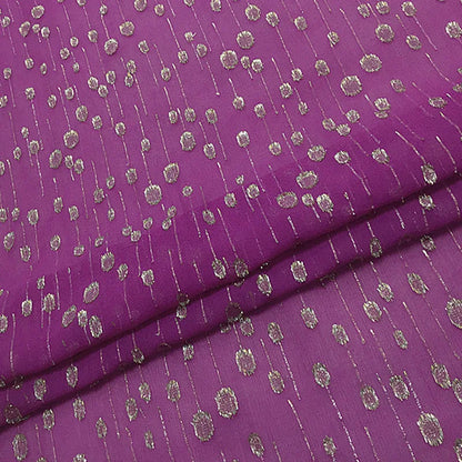 New Somali Dirac Metallic Jacquard Floral Silk With Gold Lurex Mulberry Silk Saree Dress Tissue