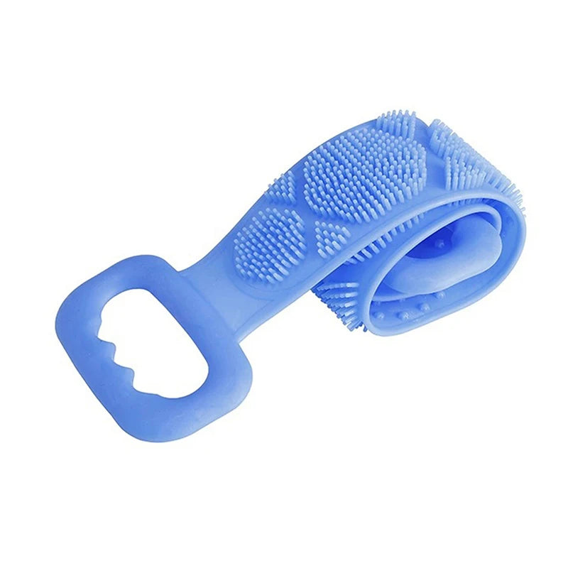 Silicone Body Scrubber Back Massage Exfoliating Sponge Bathroom Bath Brush Scrub Shower Brush Body Wash Scrub Removal Bath Spong