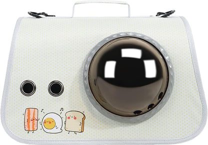 pet products Printed Space Capsule Cat Bag, Large Capacity Crossbody Dog Bag, Universal Pet Bag for All Seasons
