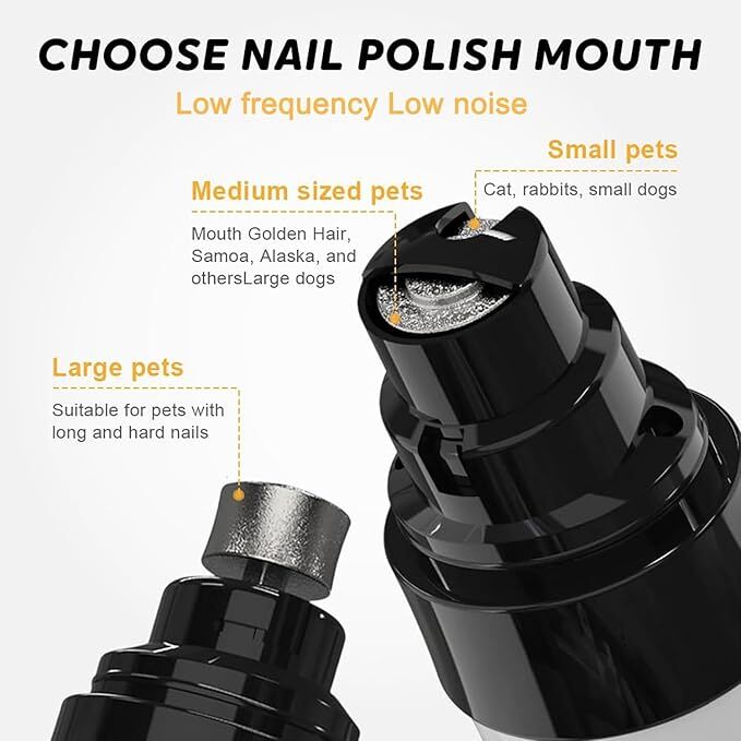 Pet products Silent Groom Pro Nail Grinder, 2025 New Dog Nail Trimmer, USB Rechargeable Pet Nail Grinder, Dog Nail Trimmers, Pet Paws Grooming Smoothing Tool