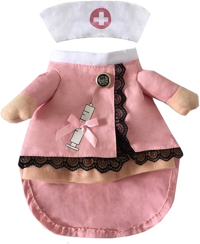 pet products Dog Costume Clothes Halloween Cat Costumes Small Animal Funny Pets Clothing for Doggy Kitty Rabbits Piggy, Nurse