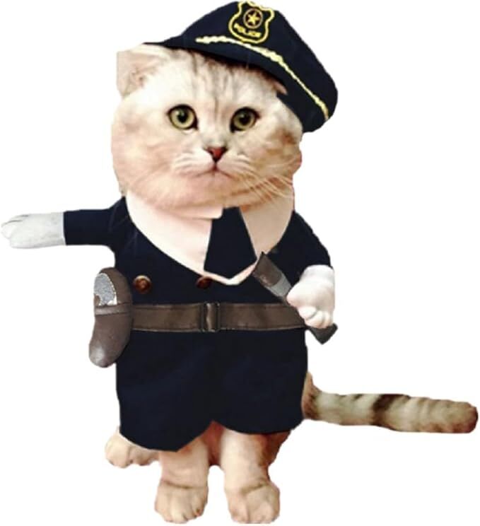 pet products Pet Cosplay Outfit, Funny Dog Cat Party Costume Puppy Uniform Pet Cosplay Clothes for Halloween Christmas Theme Party