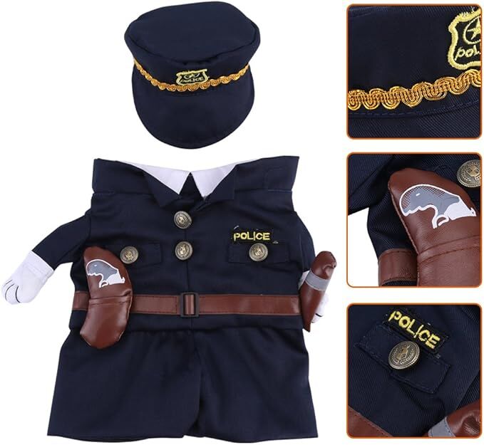 pet products Pet Cosplay Outfit, Funny Dog Cat Party Costume Puppy Uniform Pet Cosplay Clothes for Halloween Christmas Theme Party