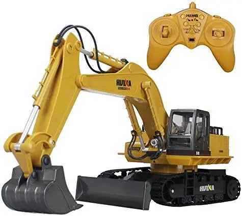 HUINA 1/14 RC Electric Excavator 1535 Remote Control Digger 15CH 2.4G Radio Finished Toy Model Battery Sound Light Effects Hobby Grade Model for Ages 14+ Femina Worldwide