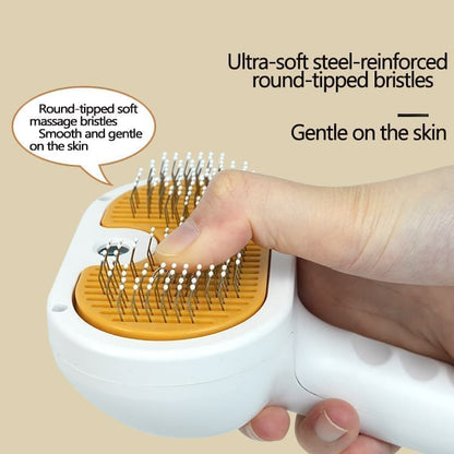 Pet Brush for Dogs and Cats, 20x11.5x8 cm, Effective Pressure Brush for Pet Fur Care