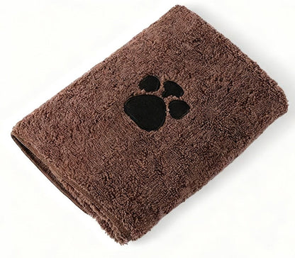 2 Pieces, Microfiber Dog Towel, Dog towels, Microfiber towel, Pet towel, for Daily Pet Care and Home Use, 100 x 50 cm, Brown, Grey