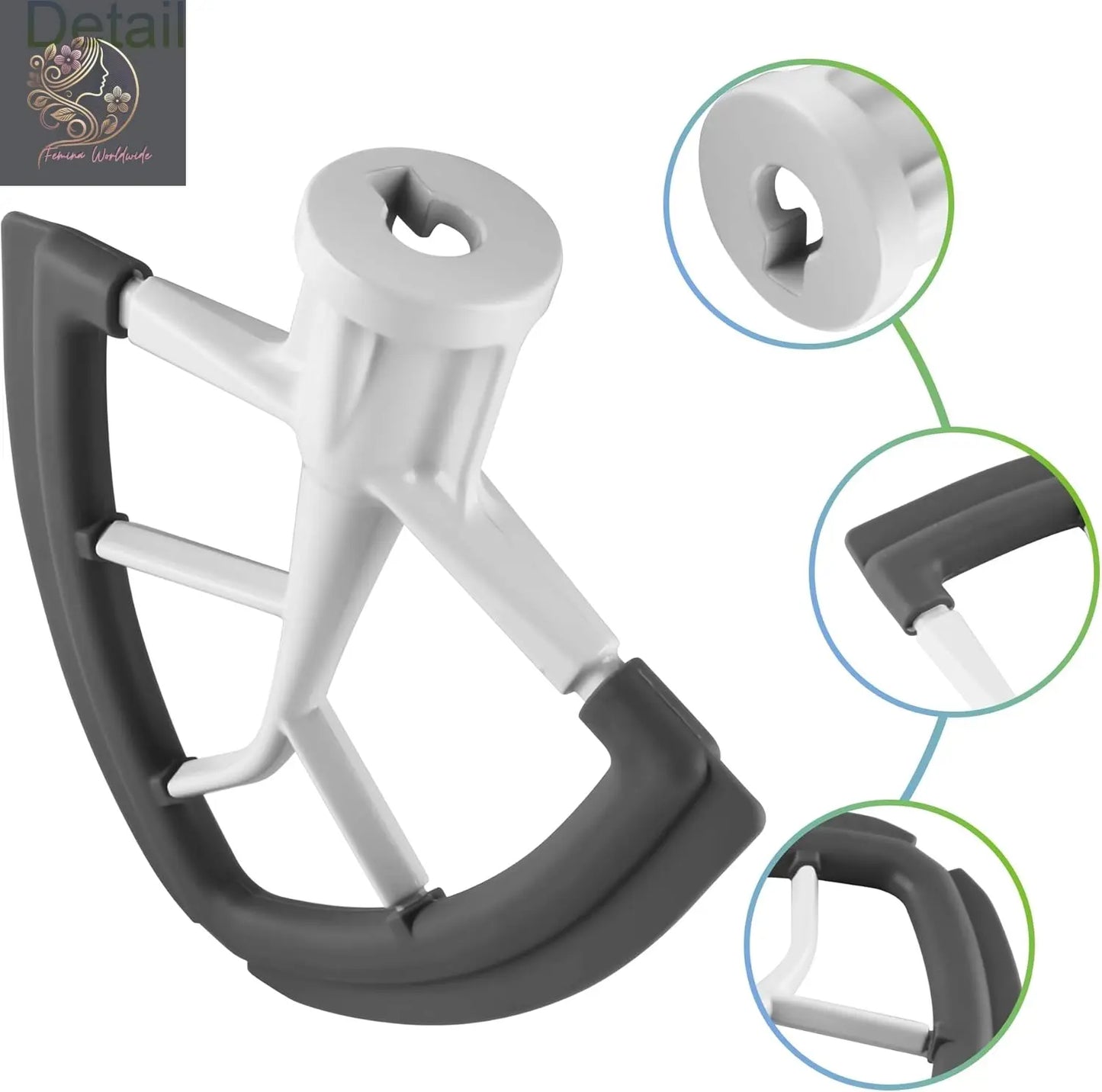 Flex Edge Beater Work for KitchenAid Mixer Attachments, Compatible with 4.5-5 Quart Tilt-Head Stand Mixers, kitchenAid Paddle with Scraper, Flexible Silicone Edges