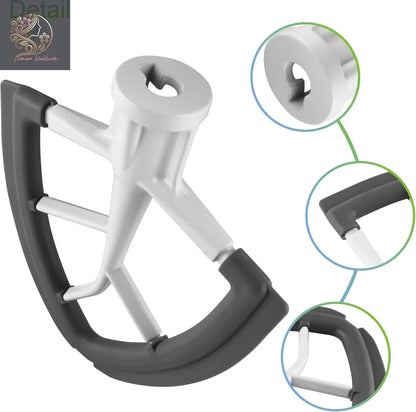 Flex Edge Beater Work for KitchenAid Mixer Attachments, Compatible with 4.5-5 Quart Tilt-Head Stand Mixers, kitchenAid Paddle with Scraper, Flexible Silicone Edges