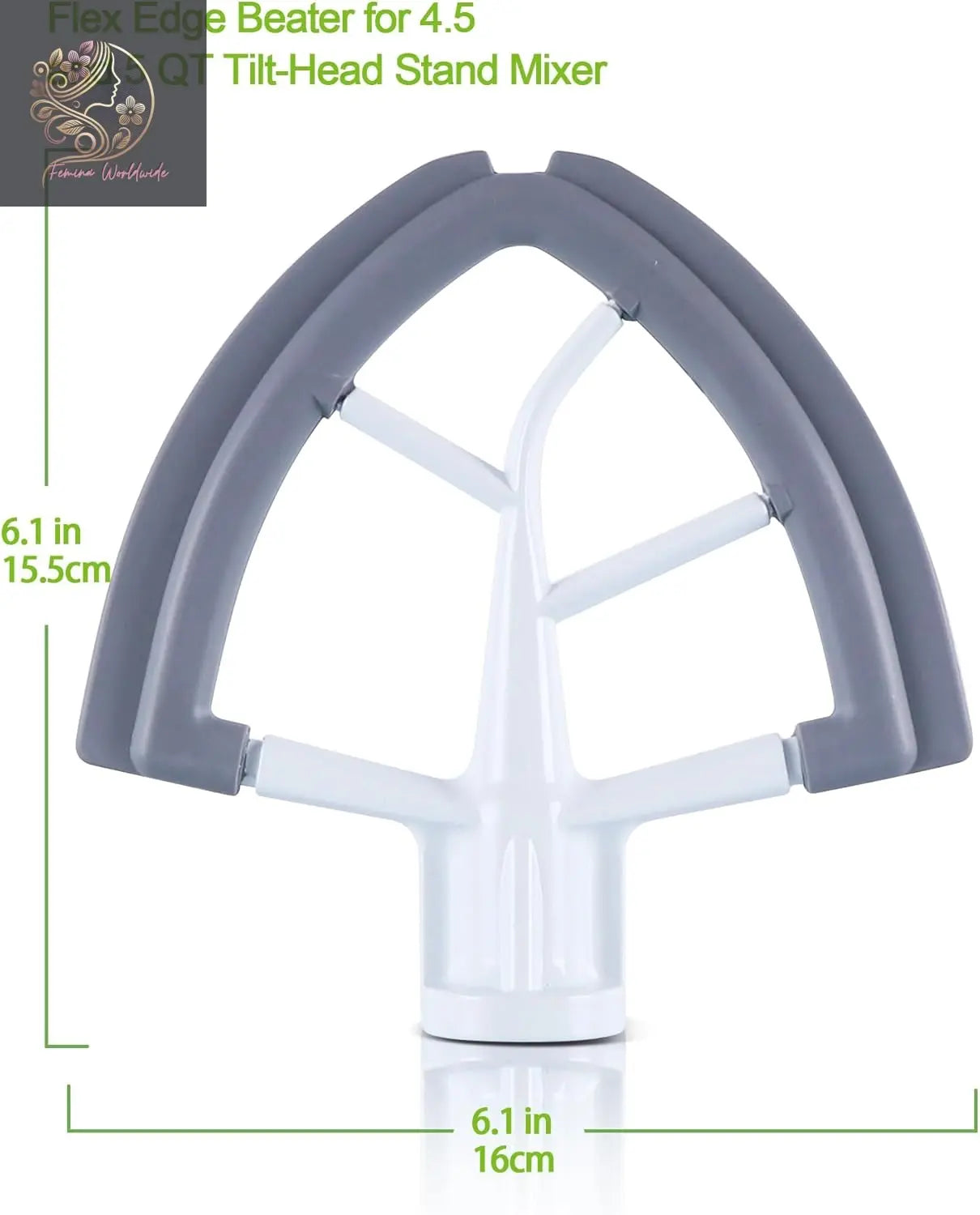 Flex Edge Beater Work for KitchenAid Mixer Attachments, Compatible with 4.5-5 Quart Tilt-Head Stand Mixers, kitchenAid Paddle with Scraper, Flexible Silicone Edges