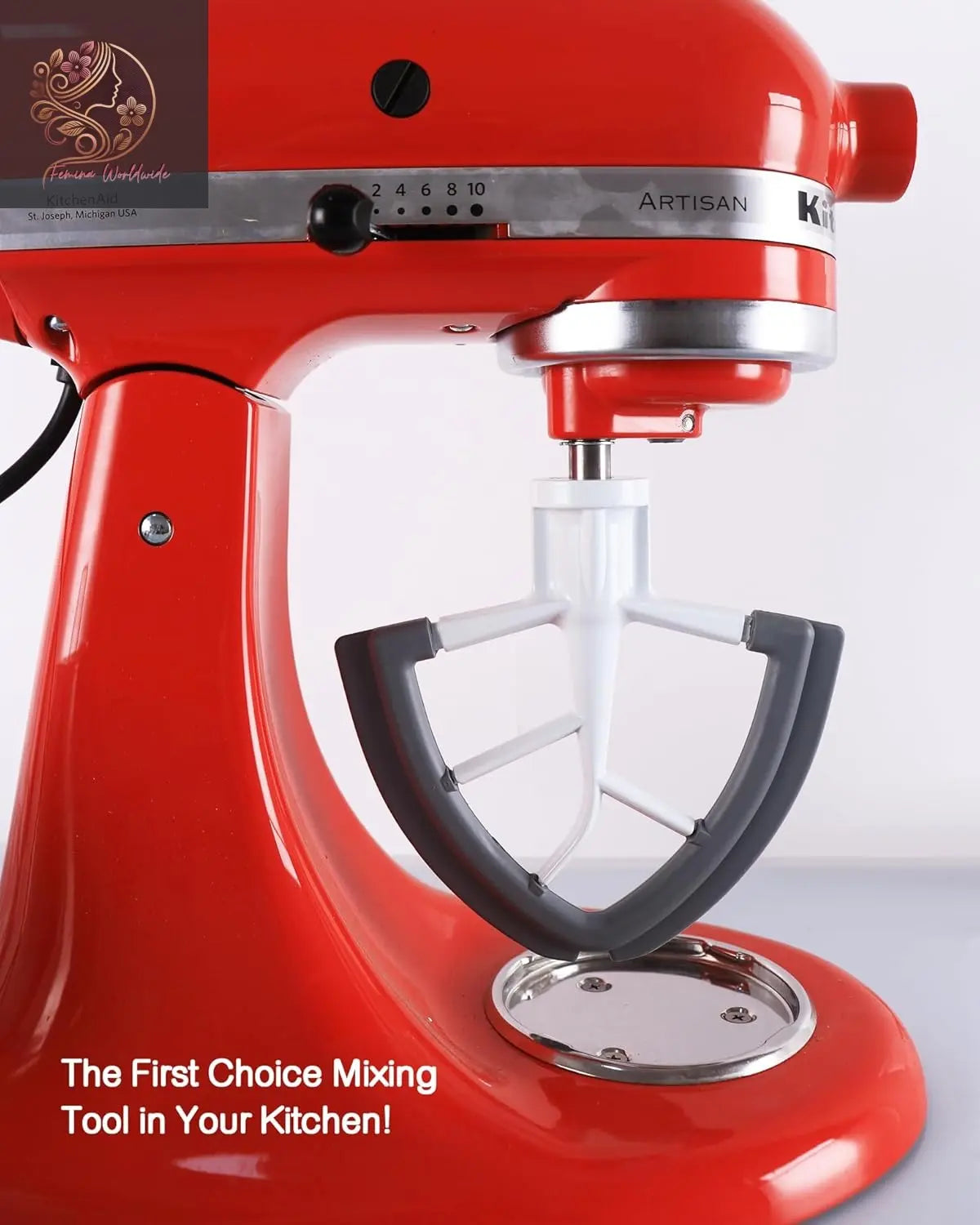 Flex Edge Beater Work for KitchenAid Mixer Attachments, Compatible with 4.5-5 Quart Tilt-Head Stand Mixers, kitchenAid Paddle with Scraper, Flexible Silicone Edges