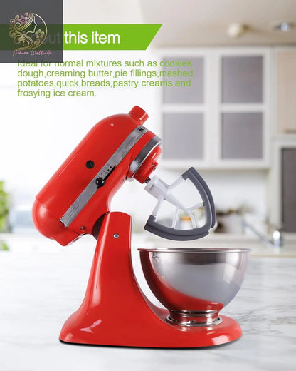 Flex Edge Beater Work for KitchenAid Mixer Attachments, Compatible with 4.5-5 Quart Tilt-Head Stand Mixers, kitchenAid Paddle with Scraper, Flexible Silicone Edges