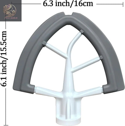 Flex Edge Beater For Kitchenaid Mixer Accessory,Kitchen Aid Attachments For Mixer,Fits Tilt-Head Stand Mixer Bowls For 4.5-5 Quart Bowls,Beater With Silice Edges,Grey