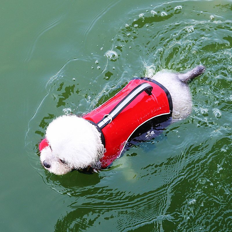 Dog Life Jacket with Rescue Handle and Adjustable Straps, Reflective Pet Swimming Vest for Small Medium Large Dogs, Floatation Safety Coat for Pool Beach Lake Boating and Outdoor Water Play (S, Green)