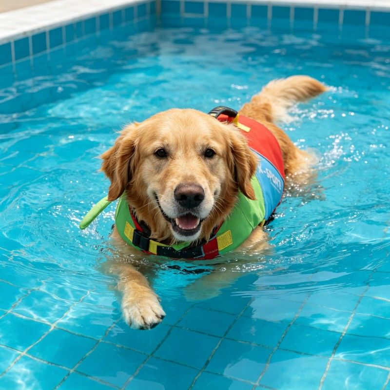 Dog Life Jacket with Rescue Handle and Adjustable Straps, Reflective Pet Swimming Vest for Small Medium Large Dogs, Floatation Safety Coat for Pool Beach Lake Boating and Outdoor Water Play (S, Red)