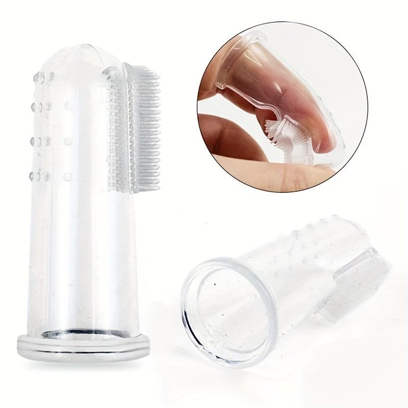 Soft Silicone Pet Finger Toothbrush - Gentle Dental Care for Dogs and Cats, Easy Teeth Cleaning Tool with Recyclable Materials, Perfect for Daily Oral Hygiene