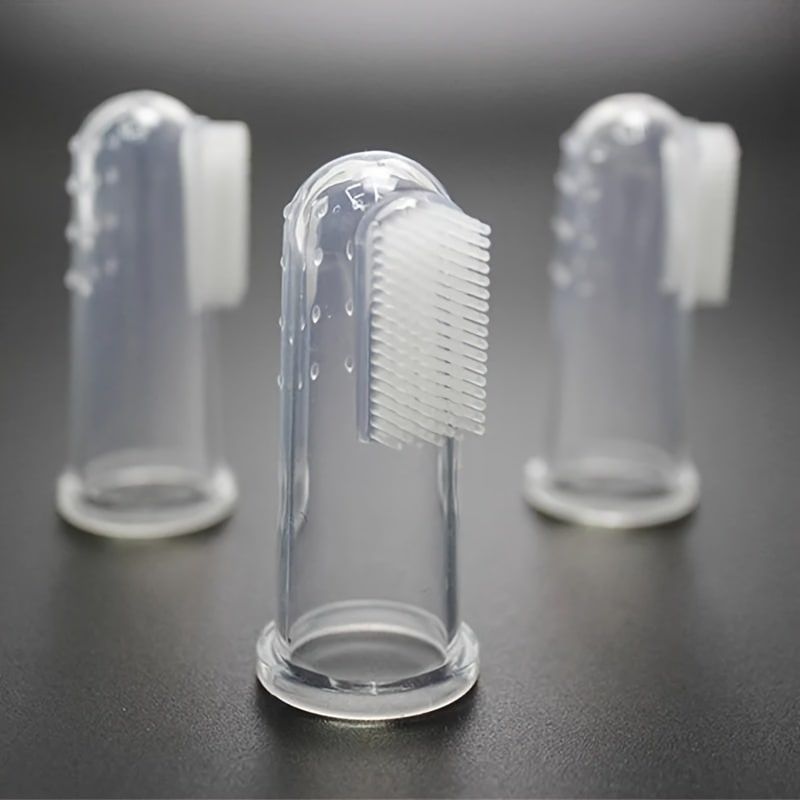 Soft Silicone Pet Finger Toothbrush - Gentle Dental Care for Dogs and Cats, Easy Teeth Cleaning Tool with Recyclable Materials, Perfect for Daily Oral Hygiene