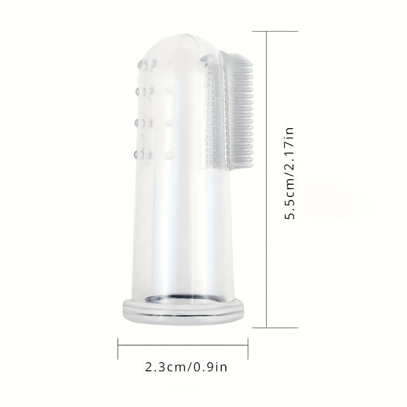 Soft Silicone Pet Finger Toothbrush - Gentle Dental Care for Dogs and Cats, Easy Teeth Cleaning Tool with Recyclable Materials, Perfect for Daily Oral Hygiene