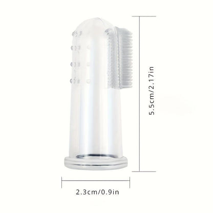 Soft Silicone Pet Finger Toothbrush - Gentle Dental Care for Dogs and Cats, Easy Teeth Cleaning Tool with Recyclable Materials, Perfect for Daily Oral Hygiene