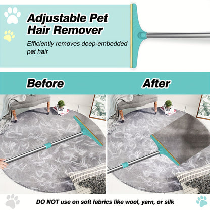 Blue Yellow pet hair remover broom, pet cleaning supplies, pet hair removal, Australian pet owners, carpet pet hair cleaner, floor pet hair cleaner, pet hair broom Australia, pet hair brush, lint remover broom