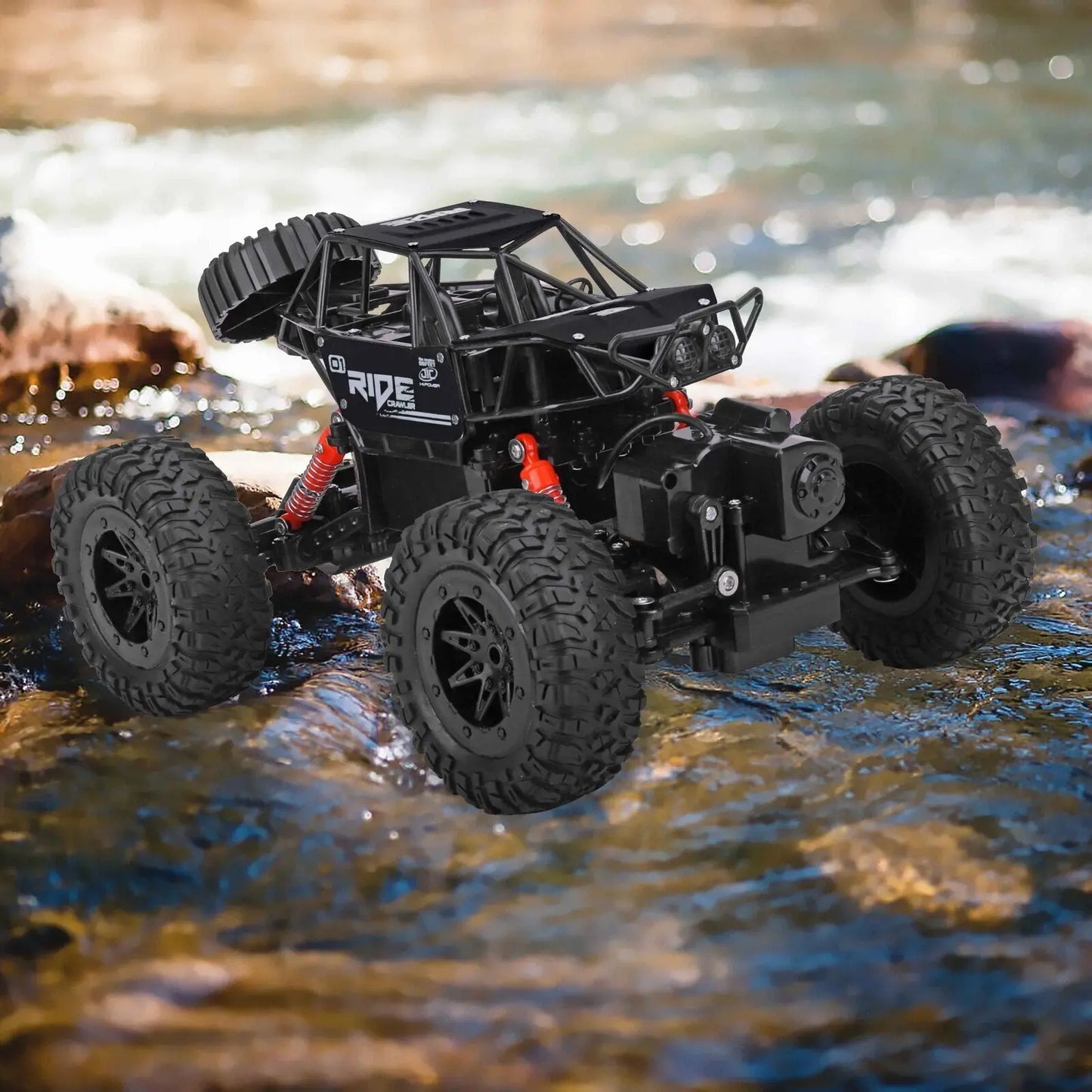Remote Control Waterproof Amphibious Car (Black) - For All Terrains Femina Worldwide