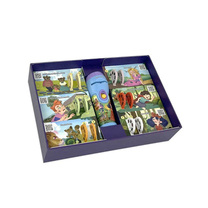 Storytelling Torch Projector 6 Stories Gift Set - Audio Kids Learning STEM Toy  - Series 2 Femina Worldwide