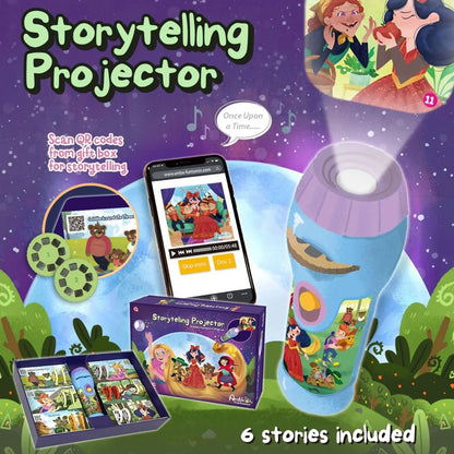 Storytelling Torch Projector 6 Stories Gift Set - Audio Kids Learning STEM Toy  - Series 2 Femina Worldwide