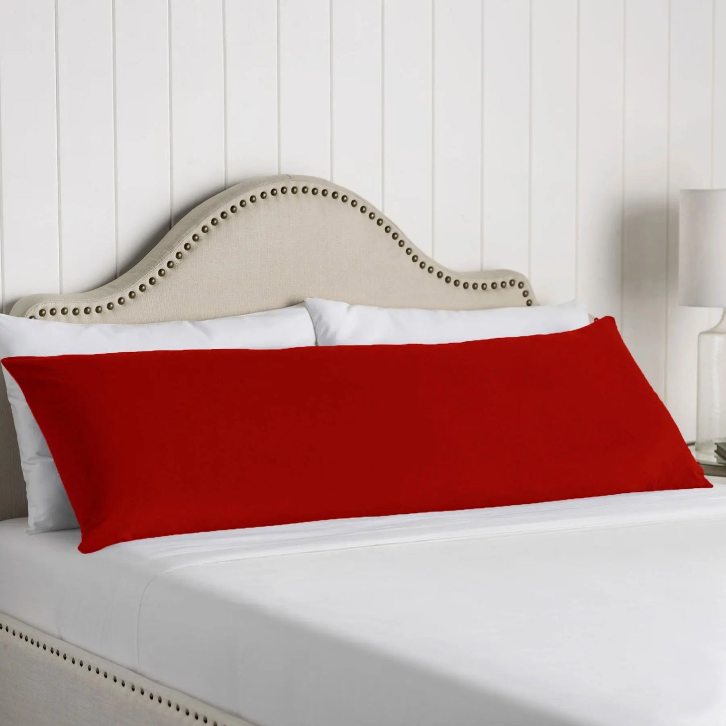 Artex 100% Cotton Body Pillowcase Red Femina Worldwide