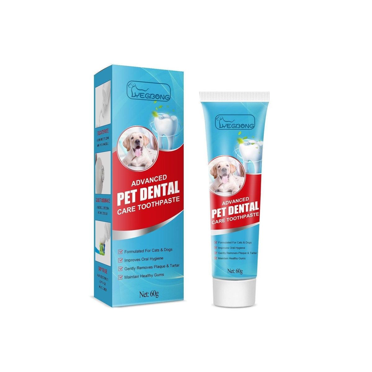 Pet Toothpaste Dog Cat Fresh Breath Tartar Removal Oral Care Edible Cleaning