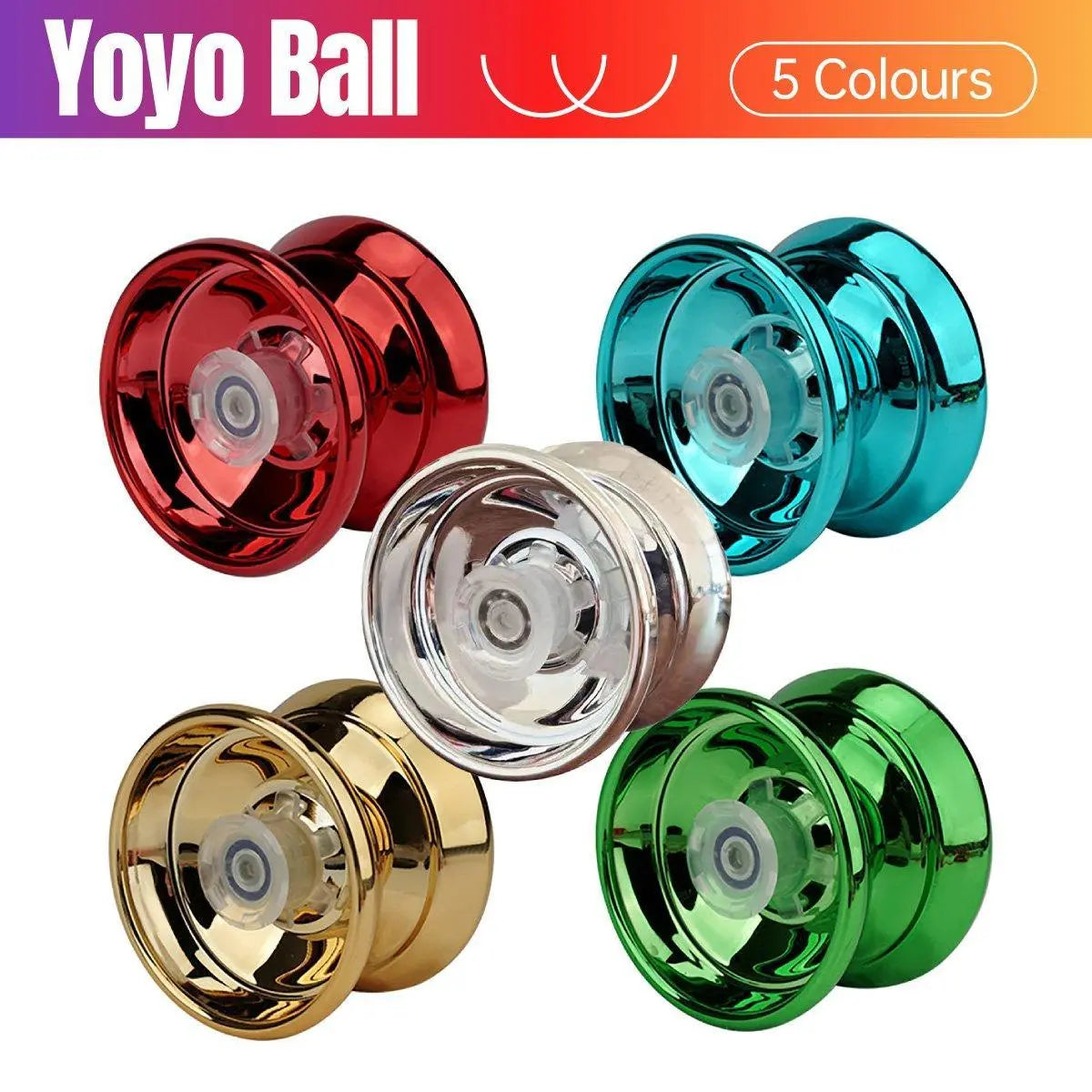 Alloy Metal Professional YoYo Bundle Bearing Ball Toy for Boys Gift - Green Femina Worldwide