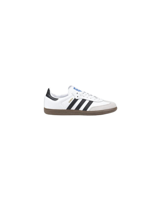 Adidas Women's Black And White Leather Sneaker - 38 EU