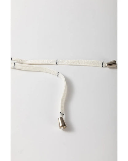 White Bowtie Pattern Textured Puff Half Sleeve Loose Mini Dress - S Femina Worldwide