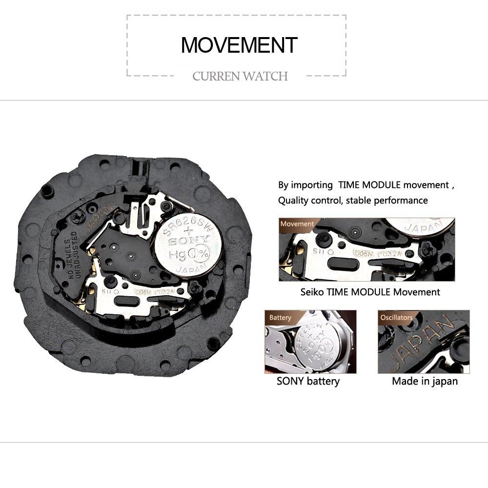 Waterproof Women Quartz Watch with Steel Strap - Casual Design - Gold Shell White Surface