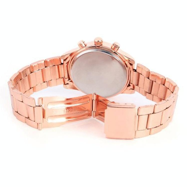 Stainless Steel Diamond Women Belt Watch - Alloy - Gold With Diamond