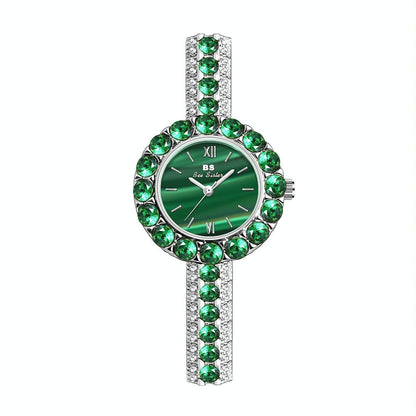 Retro Malachite Texture Watch for Women - Small and Elegant - Gold