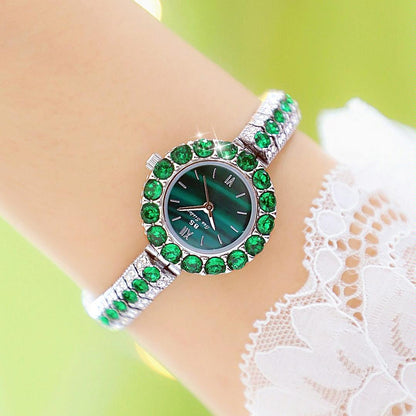 Retro Malachite Texture Watch for Women - Small and Elegant - Gold