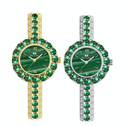 Retro Malachite Texture Watch for Women - Small and Elegant - Gold