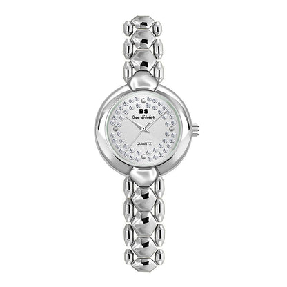 Women Diamond Chain Watch - Elegant Jewelry - Gold