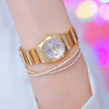 Timeless Diamond Women Watch - Classic Design - Silver Black