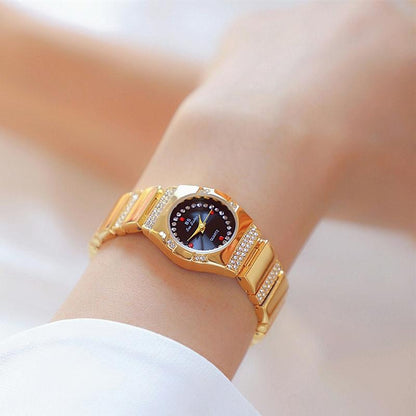 Timeless Diamond Women Watch - Classic Design - Silver Black