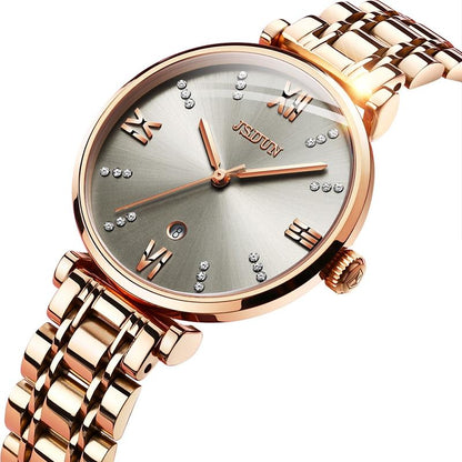 Stylish Waterproof Quartz Watch for Women - Ultra-thin Design - White