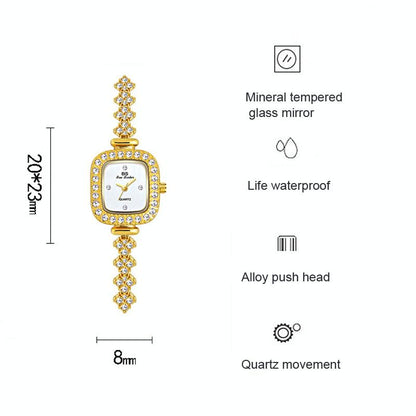 Diamond Bracelet Watch for Women - Elegant and Timeless - Rose Gold
