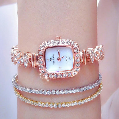 Diamond Bracelet Watch for Women - Elegant and Timeless - Rose Gold