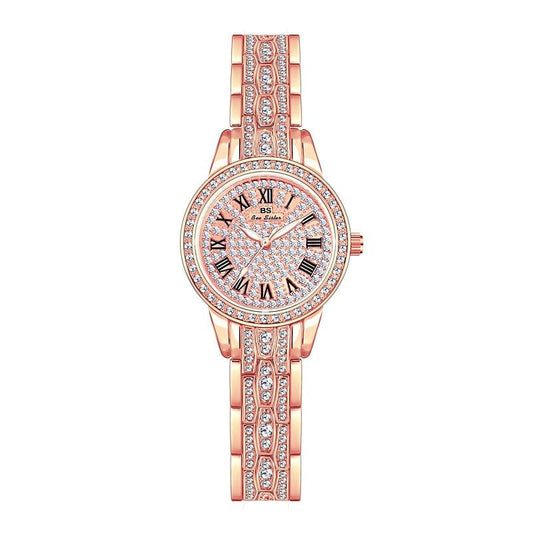 Diamond Chain Women Watch - Elegant and Stylish - Rose Gold
