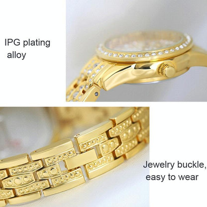 Diamond Chain Women Watch - Elegant and Stylish - Rose Gold