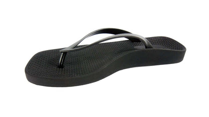 ARCHLINE Breeze Arch Support Orthotic Thongs Flip Flops Arch Support - Black - 40 EUR (Womens 9US/Mens 7US)