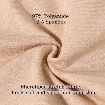 L Coffee 3-Pack High-Waist Microfiber Shaping Briefs - Seamless Full-Coverage Tummy Control Panties
