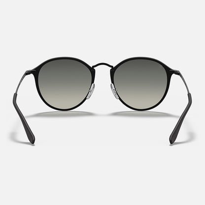 Gunmetal Gray Gradient Gray Round Sunglasses - Classic Retro Unisex Sunglasses for Driving & Everyday Wear