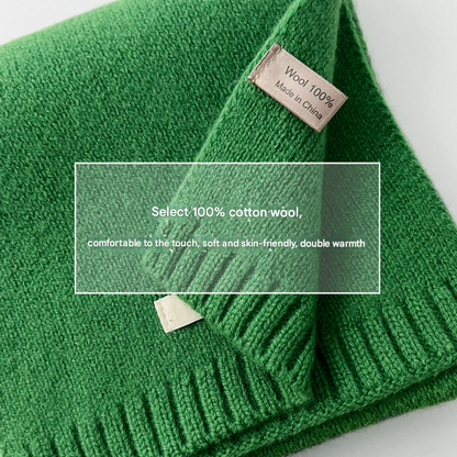 Pink Luxurious 100% Wool Scarf for Women and Men - Soft, Warm, and Stylish